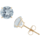 Round Birthstone Stud Earrings 